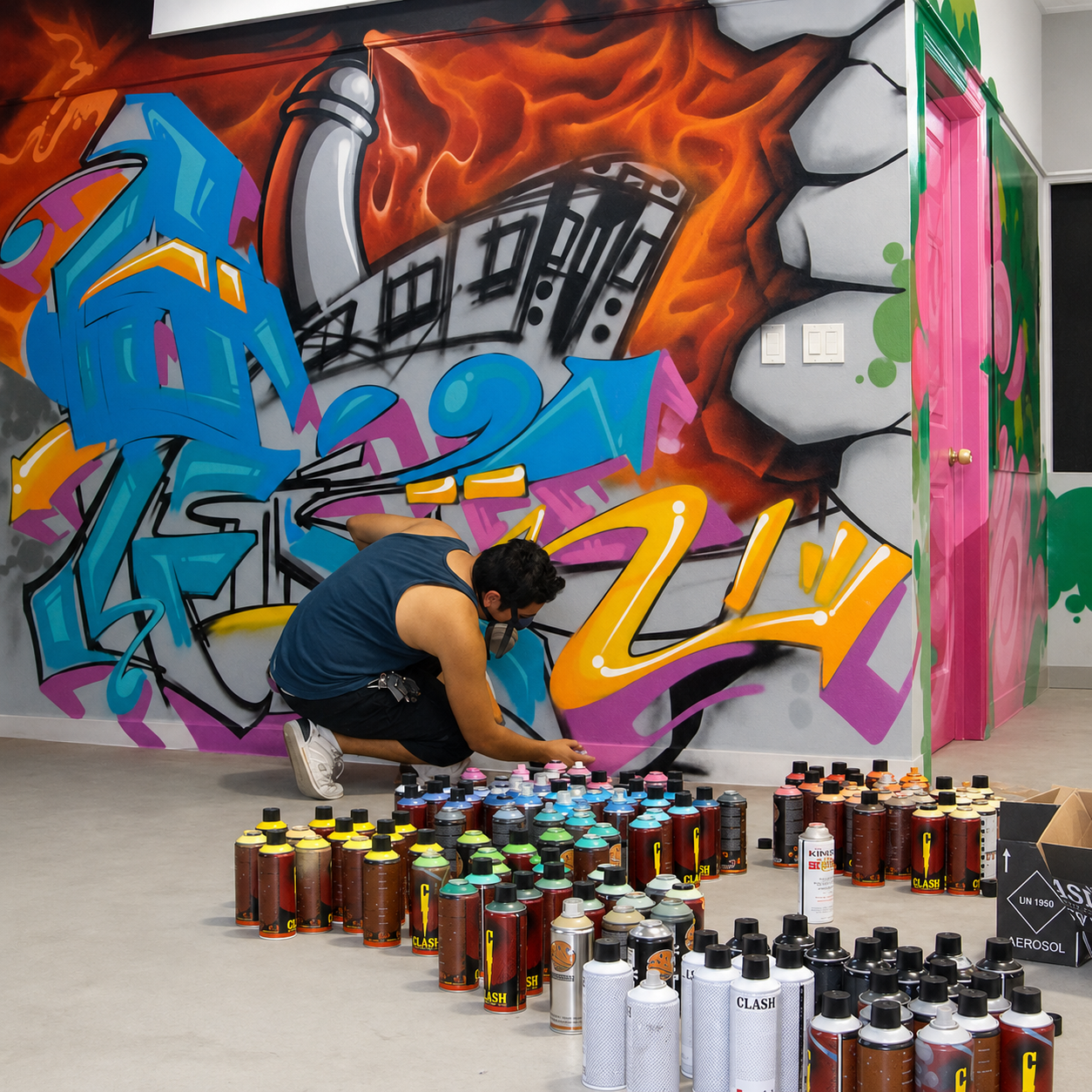 Mural by Enok — STUDIO · WILDSTYLE
